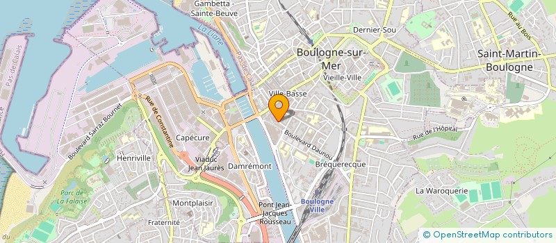 localisation de l'entreprise CHRISPHI  BOULOGNE-SUR-MER