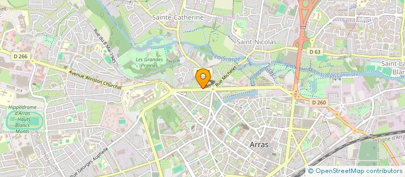 localisation de l'entreprise CHRISS-HAUFF ET FRERES à ARRAS