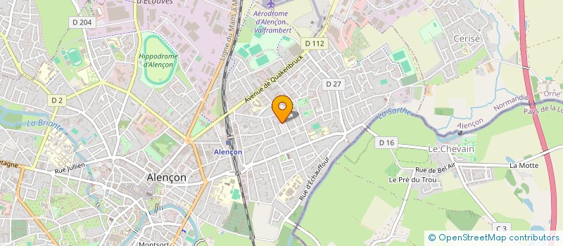 localisation de l'entreprise CHRISSANDIS  ALENCON