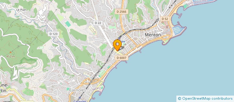 localisation de l'entreprise CHRISSIE  MENTON