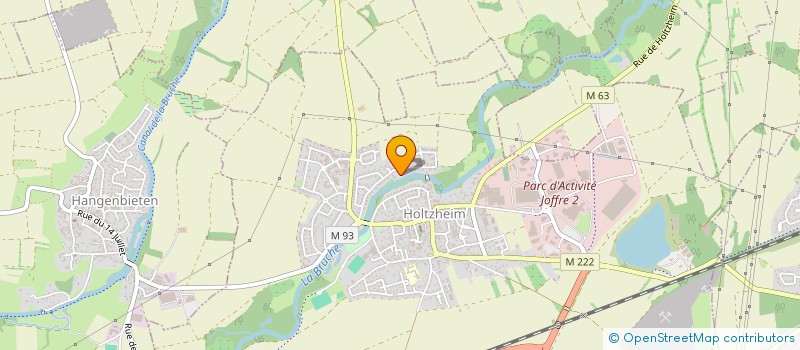localisation de l'entreprise CHRISSYL  HOLTZHEIM