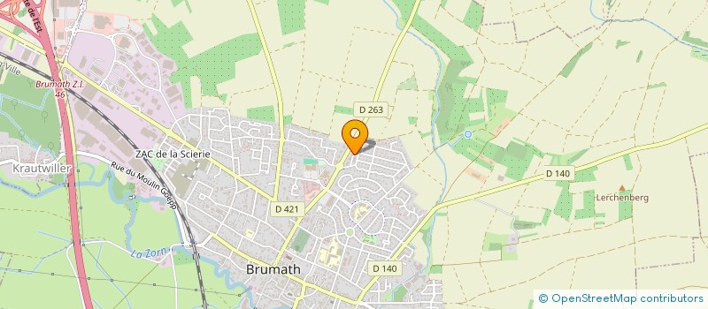 localisation de l'entreprise CHRIST-AL  BRUMATH