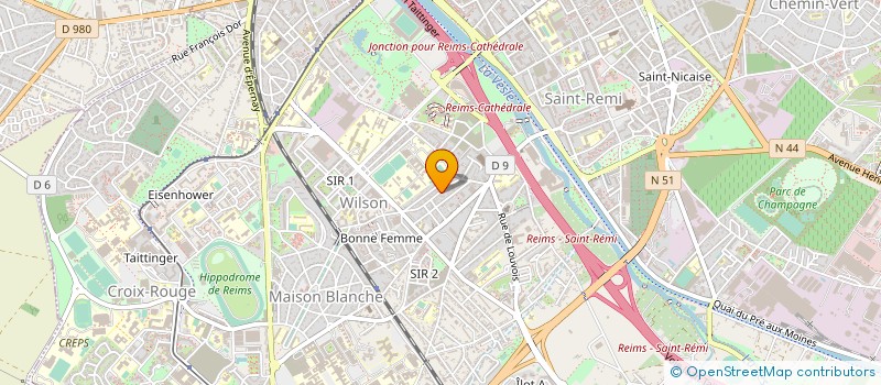 localisation de l'entreprise CHRIST'ECLANET à REIMS