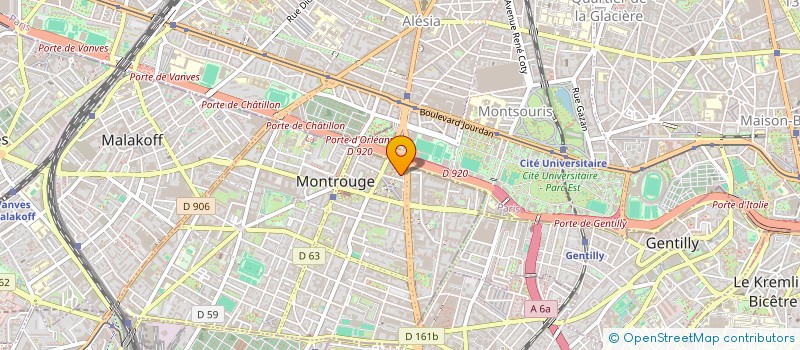 localisation de l'entreprise CHRIST NETT  MONTROUGE