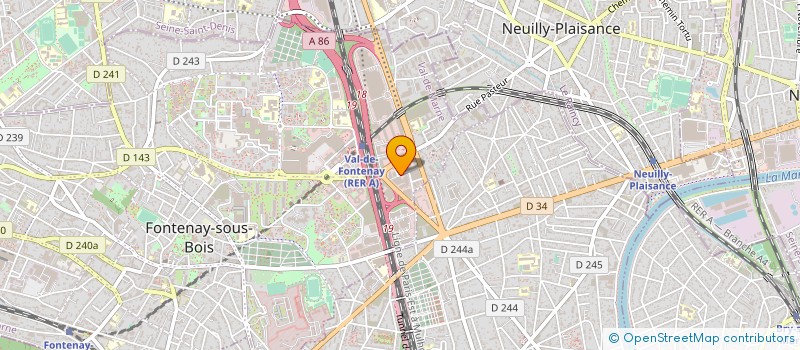 localisation de l'entreprise CHRIST REVELE AUX NATIONS EGLISE DE PARIS EST DITE (CRN EPE) à FONTENAY-SOUS-BOIS