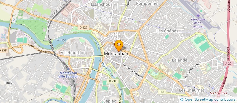 localisation de l'entreprise CHRISTAL  MONTAUBAN