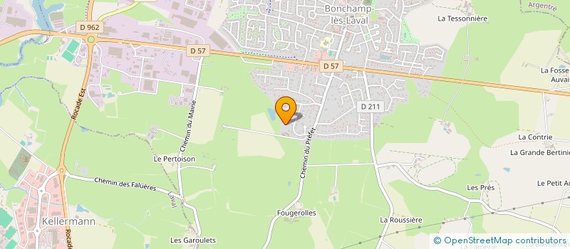 localisation de l'entreprise CHRISTAL  BONCHAMP-LES-LAVAL