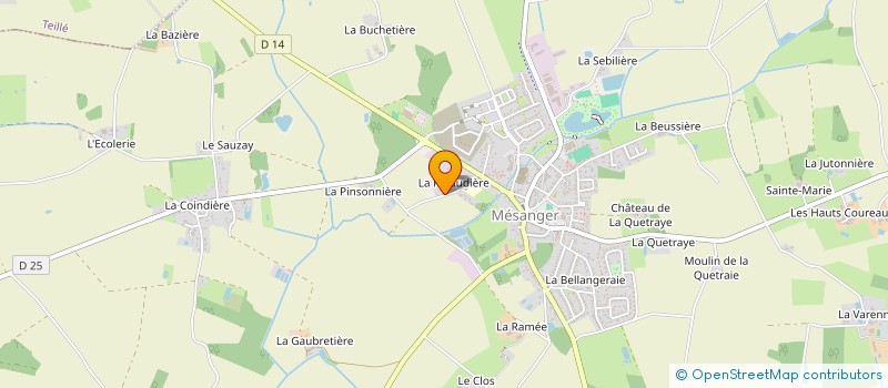 localisation de l'entreprise CHRISTAL  MESANGER