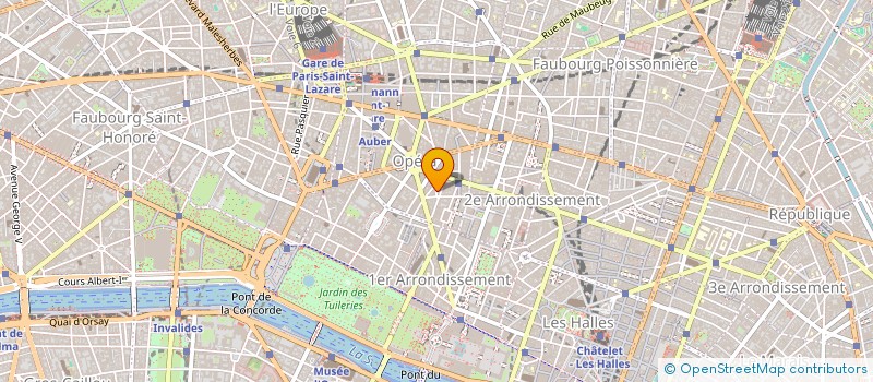 localisation de l'entreprise CHRISTAL  PARIS