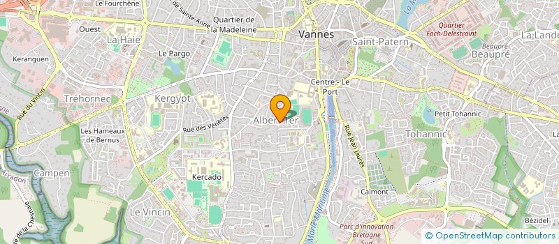 localisation de l'entreprise CHRISTAL à VANNES