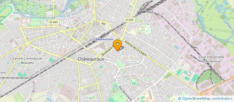 localisation de l'entreprise CHRISTAL à CHATEAUROUX