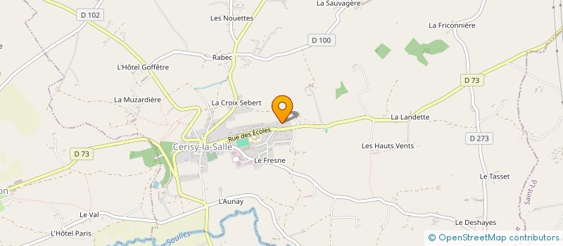 localisation de l'entreprise CHRISTAL  CERISY-LA-SALLE