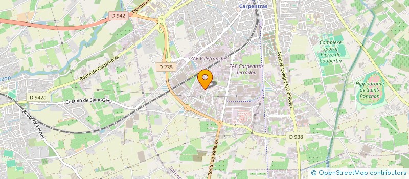 localisation de l'entreprise CHRISTAL 74  CARPENTRAS