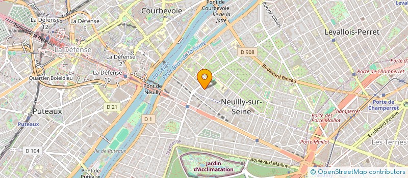 localisation de l'entreprise CHRISTAL à NEUILLY-SUR-SEINE