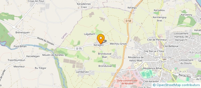 localisation de l'entreprise CHRISTAL  SAINT-POL-DE-LEON