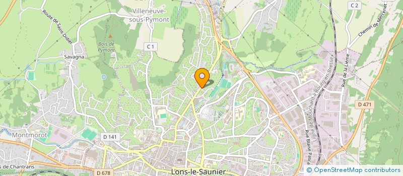 localisation de l'entreprise CHRISTAL  LONS-LE-SAUNIER