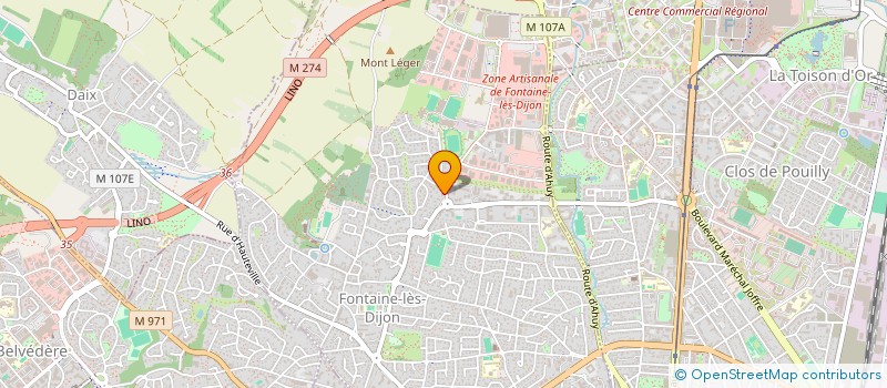 localisation de l'entreprise CHRISTAL  FONTAINE-LES-DIJON