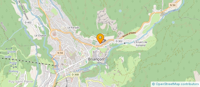 localisation de l'entreprise CHRISTAL à BRIANCON