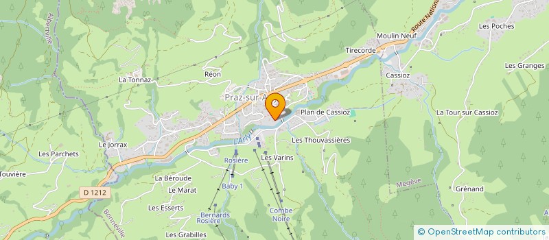 localisation de l'entreprise CHRISTAL JUDI  PRAZ-SUR-ARLY