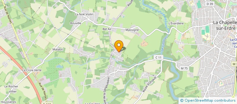 localisation de l'entreprise CHRISTAL PROGRESS  LA CHAPELLE-SUR-ERDRE