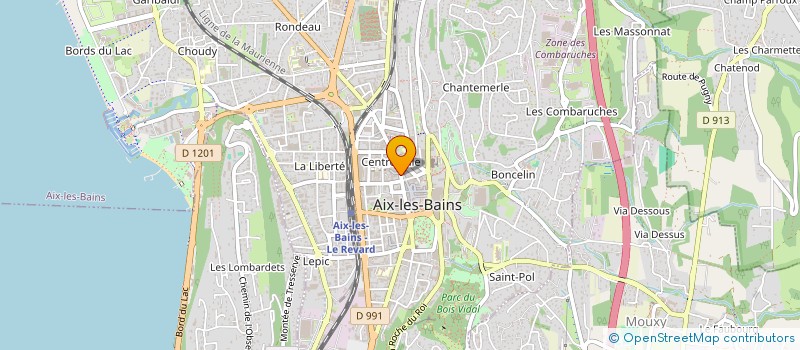 localisation de l'entreprise CHRISTALAIN IMMOBILIER à AIX-LES-BAINS