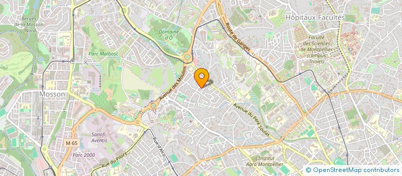 localisation de l'entreprise CHRISTALE à MONTPELLIER
