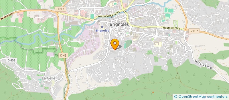 localisation de l'entreprise CHRISTALE à BRIGNOLES