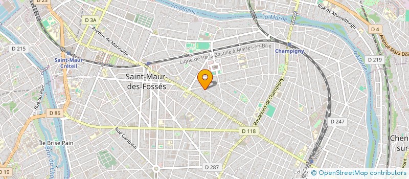 localisation de l'entreprise CHRISTALE à SAINT-MAUR-DES-FOSSES