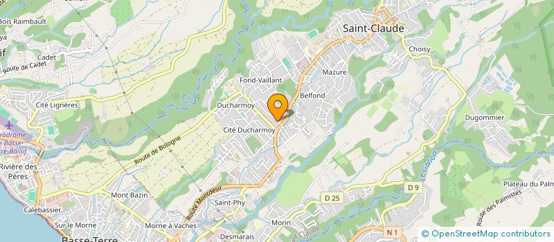 localisation de l'entreprise CHRISTALELECTRIC à SAINT-CLAUDE