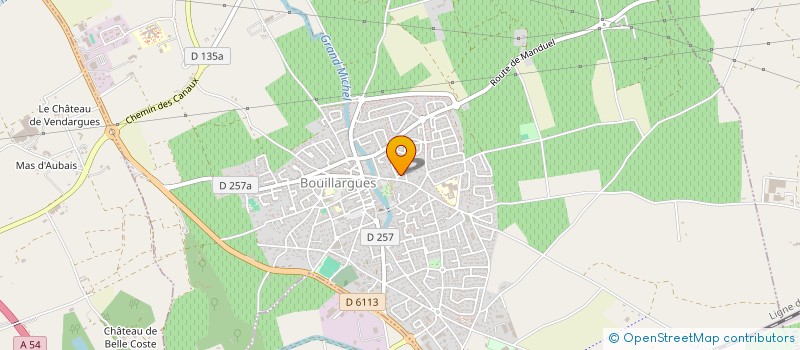 localisation de l'entreprise CHRISTALEX  BOUILLARGUES