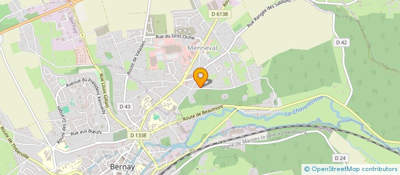 localisation de l'entreprise CHRISTALIS  MENNEVAL