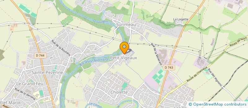 localisation de l'entreprise CHRISTALJEM  NIORT