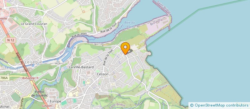 localisation de l'entreprise CHRISTALPHI à SAINT-BRIEUC