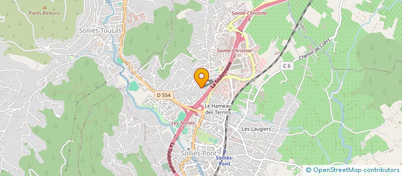 localisation de l'entreprise CHRISTAN  SOLLIES-PONT