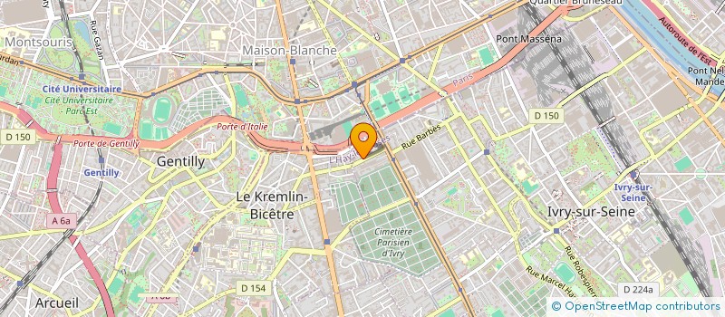 localisation de l'entreprise CHRISTARIUM à IVRY-SUR-SEINE
