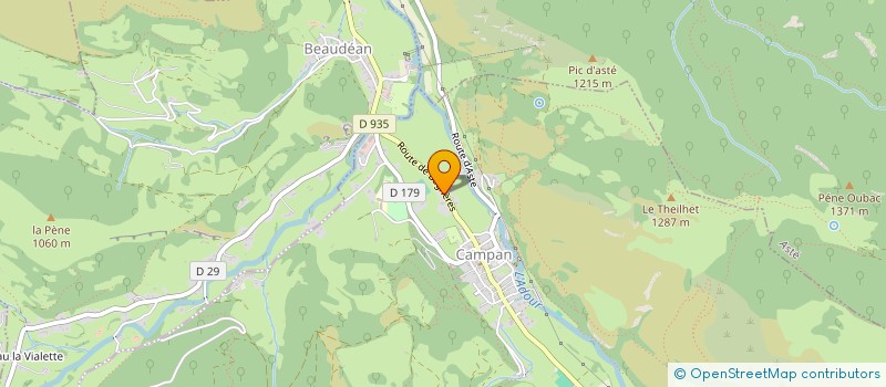 localisation de l'entreprise CHRISTAU  CAMPAN