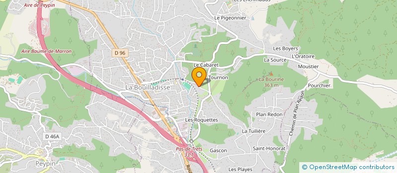 localisation de l'entreprise CHRISTAUD  LA BOUILLADISSE