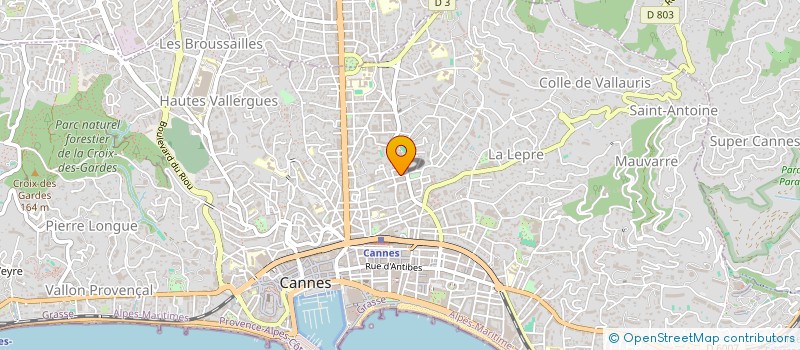 localisation de l'entreprise CHRISTAUD & DRANSART  CANNES