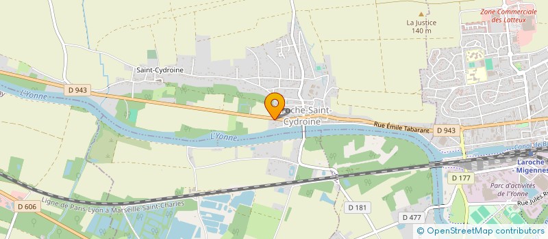 localisation de l'entreprise CHRISTAUREL  LAROCHE-SAINT-CYDROINE