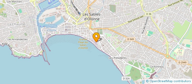 localisation de l'entreprise CHRISTBENJAUREL à LES SABLES D'OLONNE