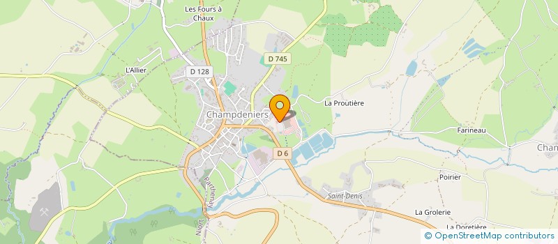 localisation de l'entreprise CHRISTEAC  CHAMPDENIERS