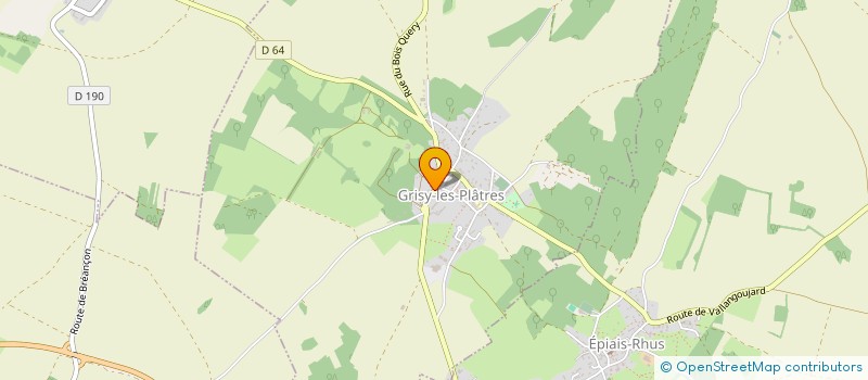 localisation de l'entreprise CHRISTEAU MARZELERIC  GRISY-LES-PLATRES