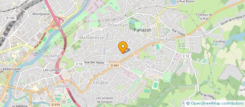 localisation de l'entreprise CHRISTEF à PANAZOL