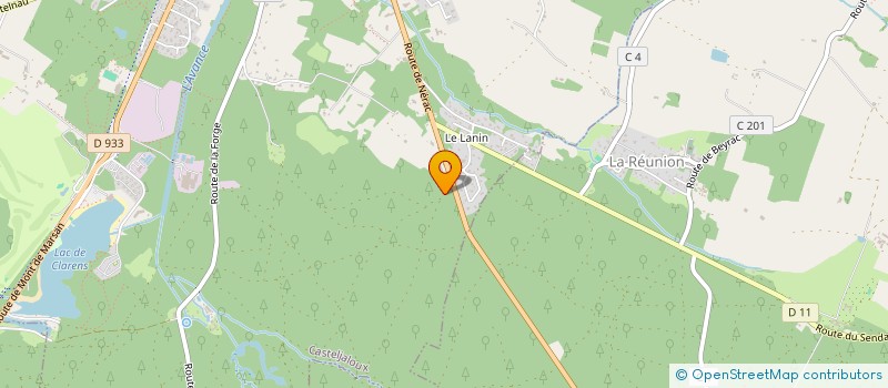 localisation de l'entreprise CHRISTEL CASTAGNET TRANSPORTS  CASTELJALOUX