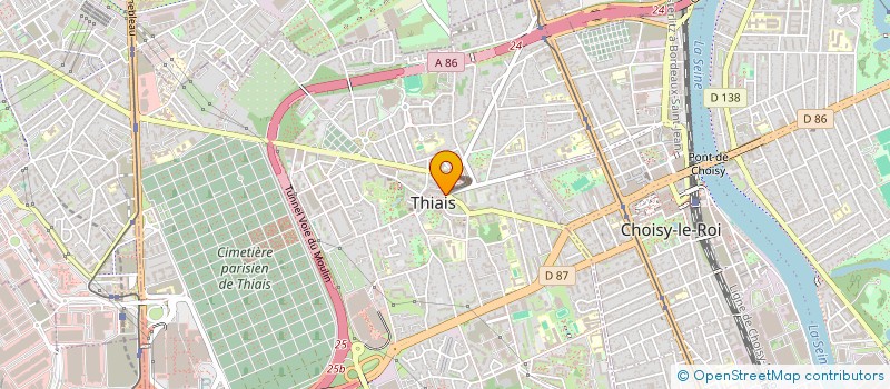 localisation de l'entreprise CHRISTEL COIFFURE  THIAIS