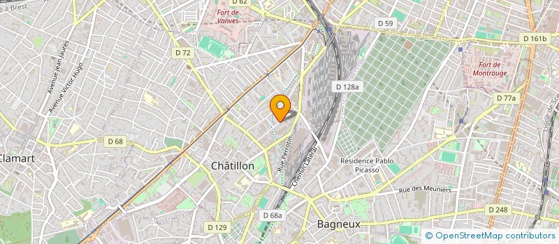 localisation de l'entreprise CHRISTEL ORGANISATION à CHATILLON
