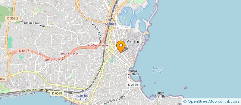 localisation de l'entreprise CHRISTELLE à ANTIBES