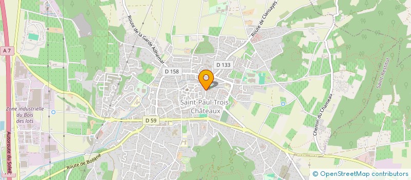 localisation de l'entreprise CHRISTELLE BADOUX ET MANON FAIN, COMMISSAIRES DE JUSTICE ASSOCIEES, MEMBRES D'UNE SOCIETE CIVILE PROFESSIONNELLE TITULAI  SAINT-PAUL-TROIS-CHATEAUX