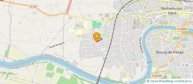 localisation de l'entreprise CHRISTELLE COUSIN SOPHROLOGUE ET COACH EN ENTREPRISE  ROMANS-SUR-ISERE