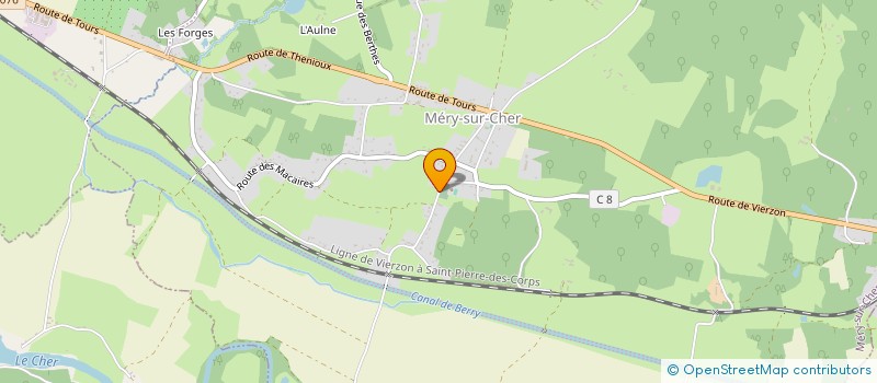 localisation de l'entreprise CHRISTELLE LEGRAND-LE REVEIL DU PHENIX  MERY-SUR-CHER